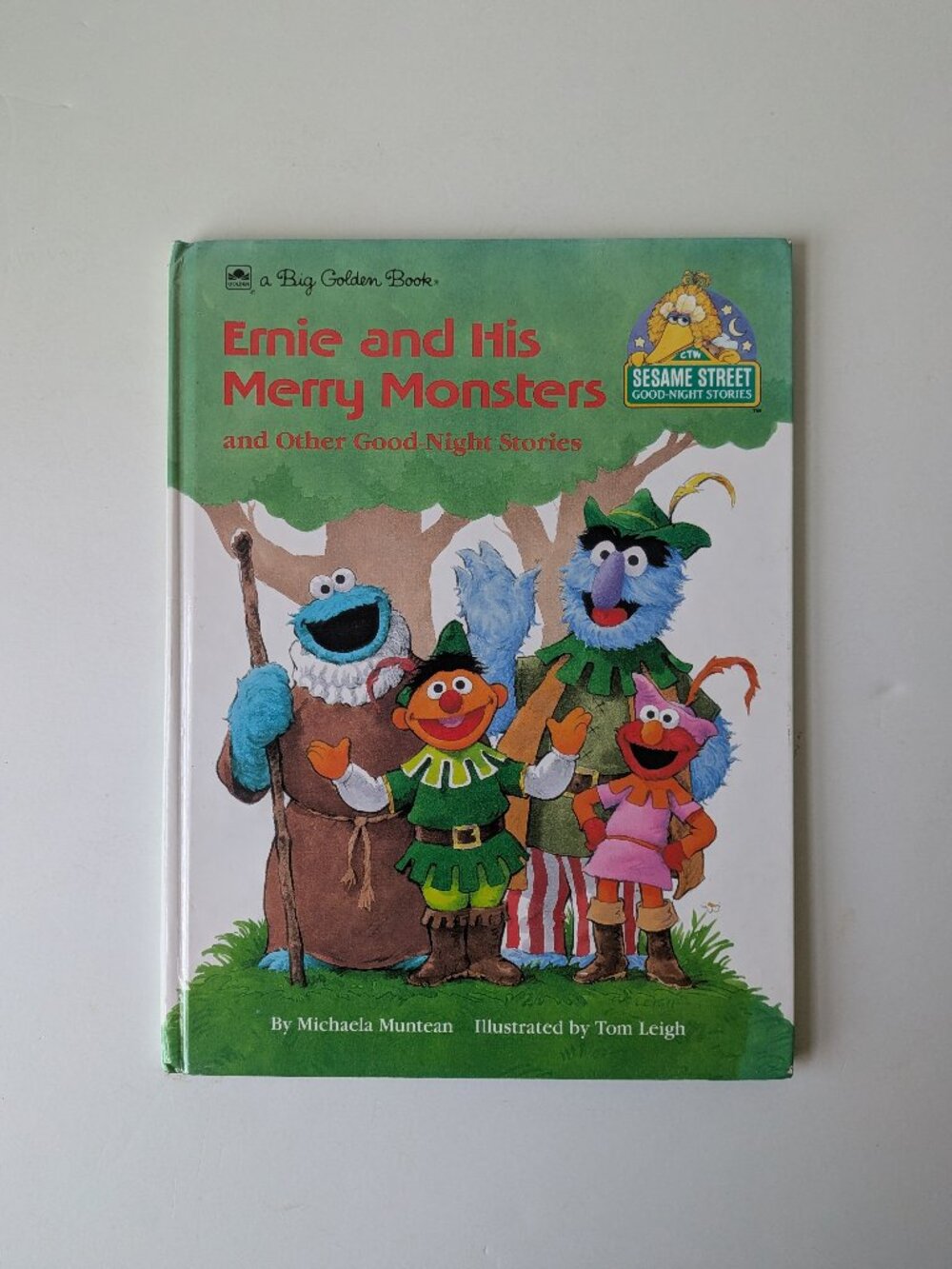 5/$15 Kids Picture Book Ernie & His Merry Monsters HC Sesame Street Robinhood